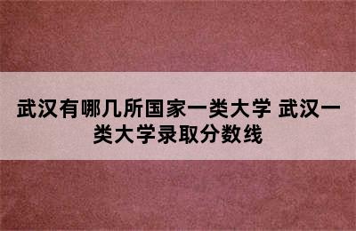 武汉有哪几所国家一类大学 武汉一类大学录取分数线